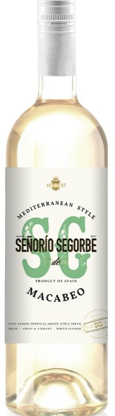 

Вино Señorio de Segorbe Macabeo біле сухе 11% 0.75 (WHS8410744011798)