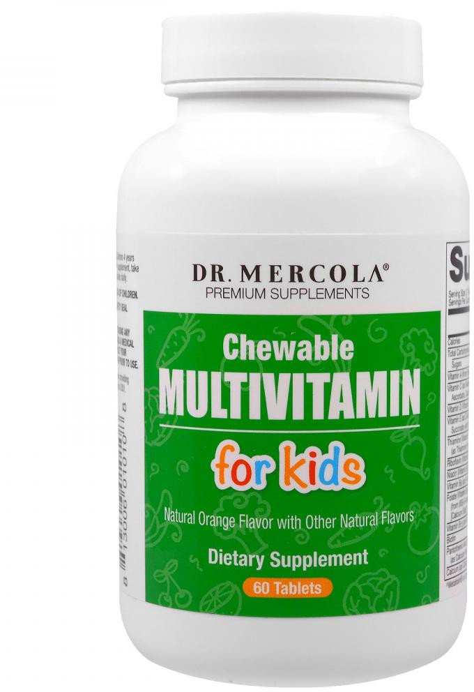 

Dr. Mercola Chewable Multivitamin for Kids 60 Tabs Мультівітаміни для дітей