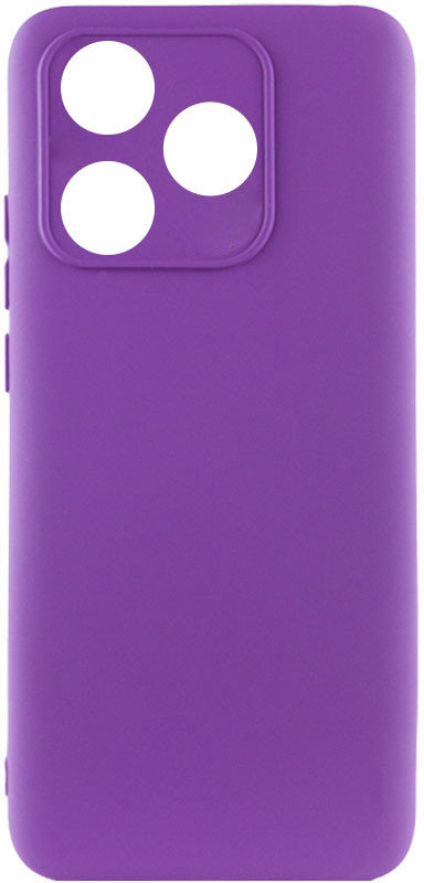 

Lakshmi Case Silicone Cover Full Camera Purple for Tecno Spark 10