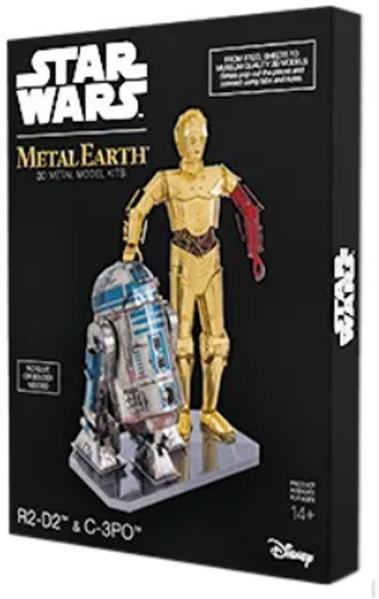 Акція на Набор моделей Fascinations C-3PO & R2-D2 Deluxe, Metal Earth (MMG276) від Stylus