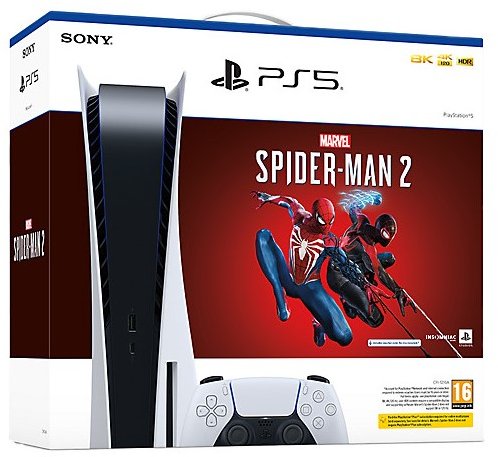 Акція на Sony PlayStation 5 825GB Marvel's Spider-Man 2 Bundle (1000039695) від Y.UA
