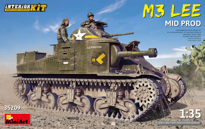 Акція на Танк M3 Lee середнього виробництва з інтер'єром від Y.UA