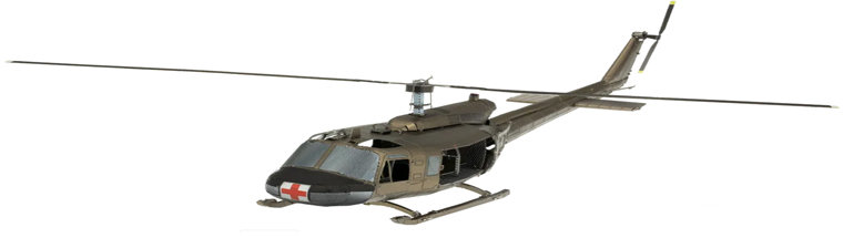 

Металлический 3D конструктор Fascinations Американский вертолёт UH-1, Metal Earth (ME1003)