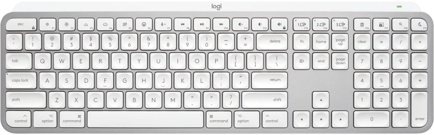 Акція на Logitech Mx Keys S for Mac Pale Gray (920-011638) від Stylus