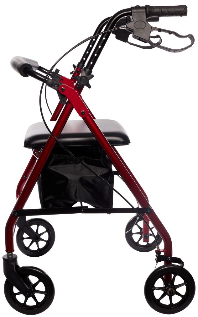 Акція на Ходунки на колесах Doctor Life 18231 Aluminum Rollator с повышенной надежностью и функциональностью (2000444021546) від Stylus