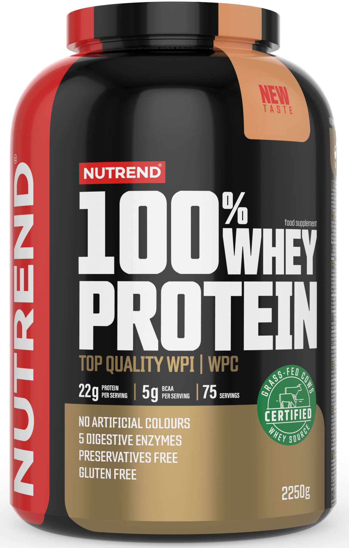 

Nutrend 100% Whey Protein 2250 g / 75 servings / Cookies Cream