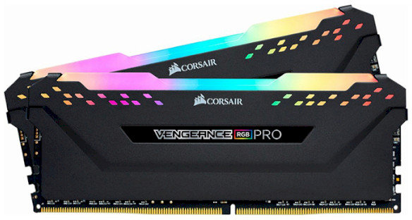 Акція на Corsair 16 Gb (2x8GB) DDR4 3200 MHz Vengeance Rgb Pro Black (CMW16GX4M2C3200C16) від Stylus