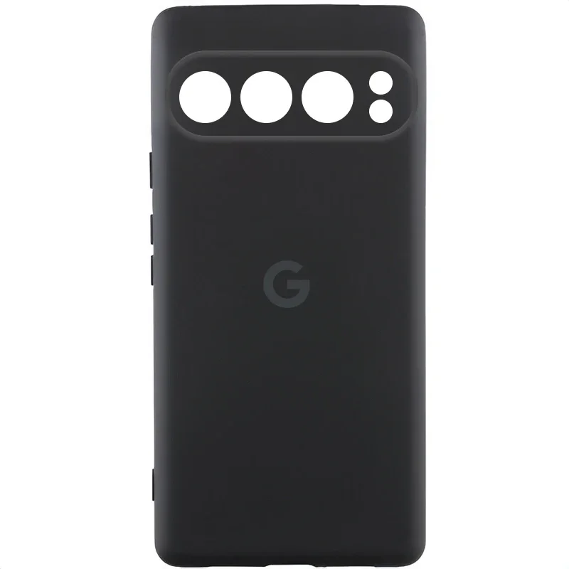 

Lakshmi Premium Silicone Case with Logo Full Camera Black for Google Pixel 9 Pro