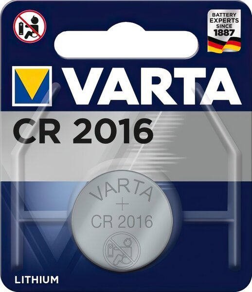 

Varta CR-2016 bat(3B) Lithium 1шт (06016101401)