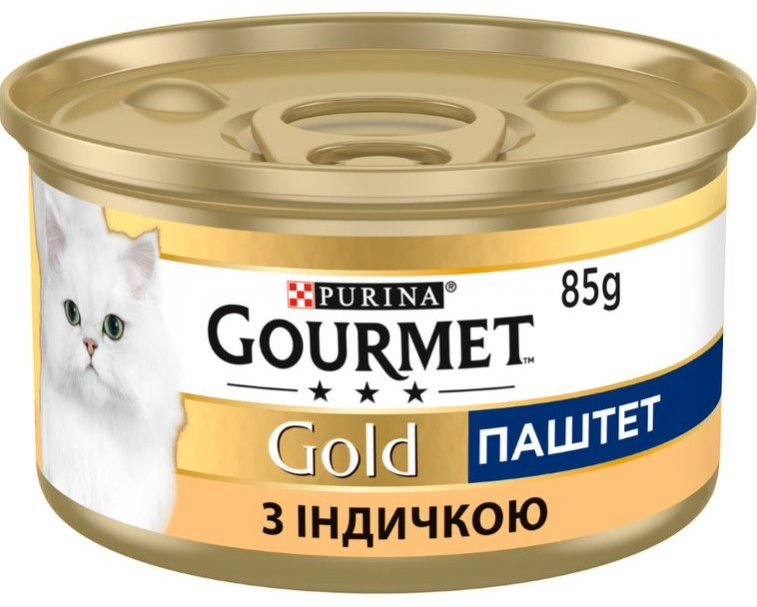 

Вологий корм Gourmet Gold для дорослих кішок паштет з індичкою 85 г (7613031380992)