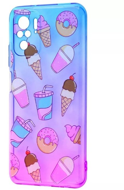 

Wave Sweet & Acid Case Blue/Purple/Cockteils for Xiaomi Redmi Note 10/Note 10S