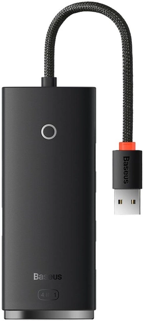 Акція на Baseus Adapter Lite Series Usb to 4хUSB3.0+USB-C Black (WKQX030001) від Stylus