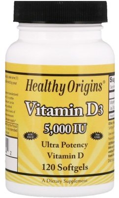 

Healthy Origins Vitamin Dз Gels 5,000 Iu (Lanolin) 120 caps Витамин D3