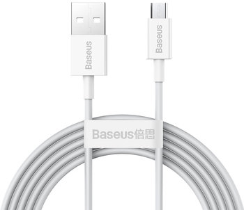 Акція на Baseus Usb Cable to microUSB Superior Series Fast Charging 2A 2m White (CAMYS-A02) від Stylus