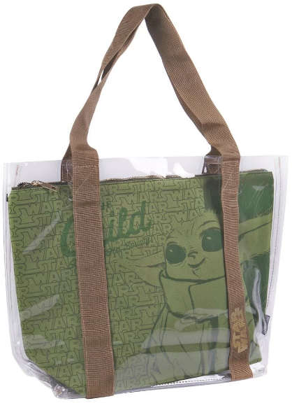 

Сумка жіноча шоппер Cerda Mandalorian Straps Transparent Handbag зелена (2100003308)