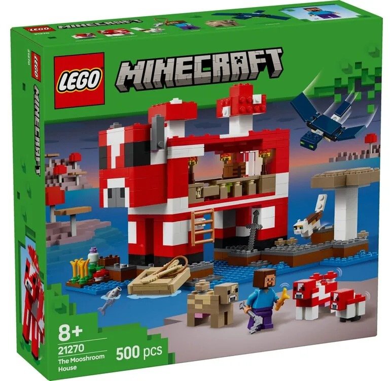 

Конструктор Lego Minecraft Грибной дом 500 деталей (21270)