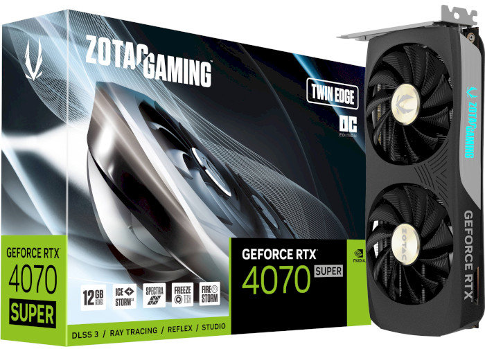 Акція на Zotac Gaming GeForce Rtx 4070 Super Twin Edge Oc 12GB GDDR6X (ZT-D40720H-10M) від Stylus