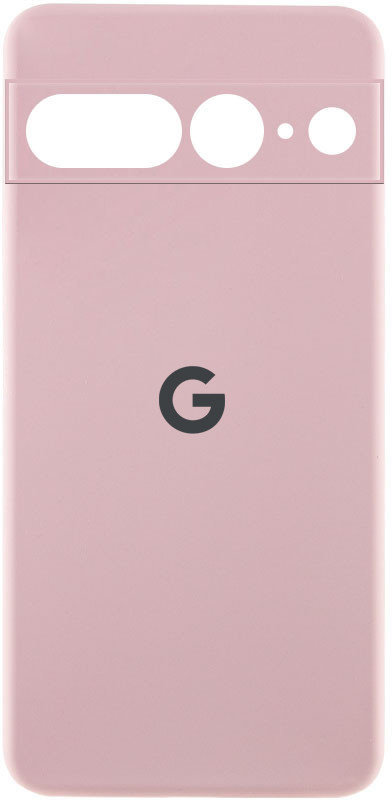 

Lakshmi Premium Silicone Case with Logo Full Camera Pink Sand for Google Pixel 7 Pro