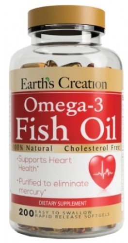 Акція на Earth‘s Creation Omega 3 1000 mg (Cholesterol Free), Омега 3 200 мягких капсул від Stylus