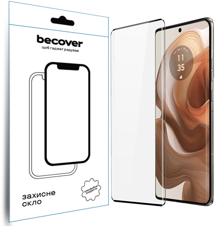 

BeCover Tempered Glass Edge Black для Motorola Edge 50 Ultra (712345)