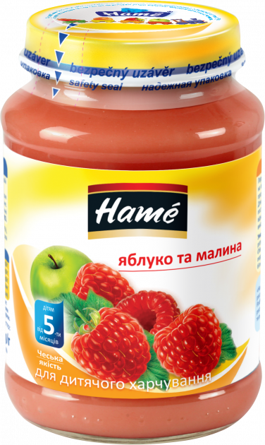 

Пюре Hame яблоко и малина 190 (8595139703783)