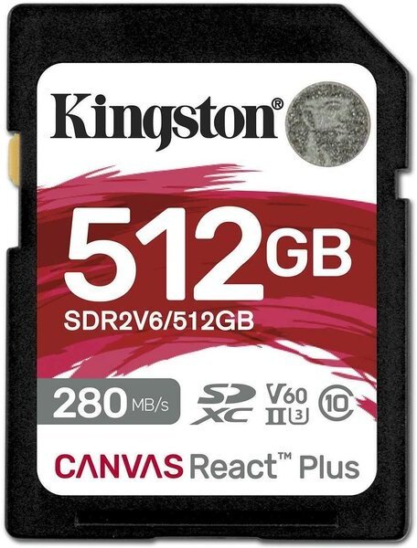 Акція на Kingston 512GB Sdxc Class 10 UHS-II U3 V60 Canvas React Plus (SDR2V6/512GB) від Stylus