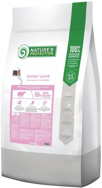 Акція на Сухой корм для собак Nature's Protection Junior Lamb All breeds 18 кг (NPB46034) від Stylus