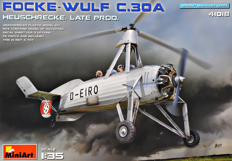 Акція на Розвідувальний Автожир Miniart Focke Wulf Fw C.30A Heuschrecke пізнього виробництва від Y.UA