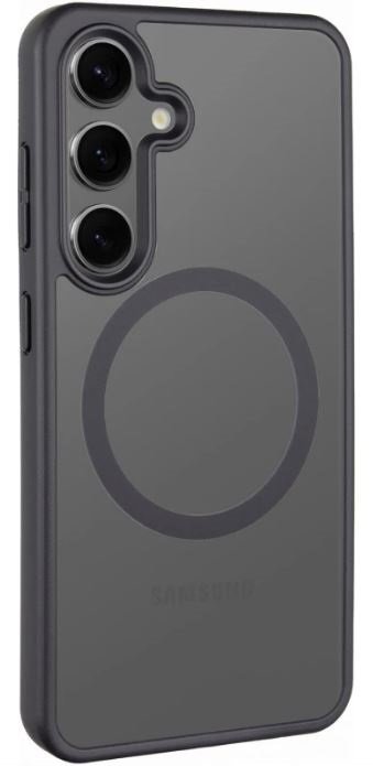 

Mobile Case TPU+PC Metal Buttons with MagSafe Colorful Black for Samsung S926 Galaxy S24 Plus
