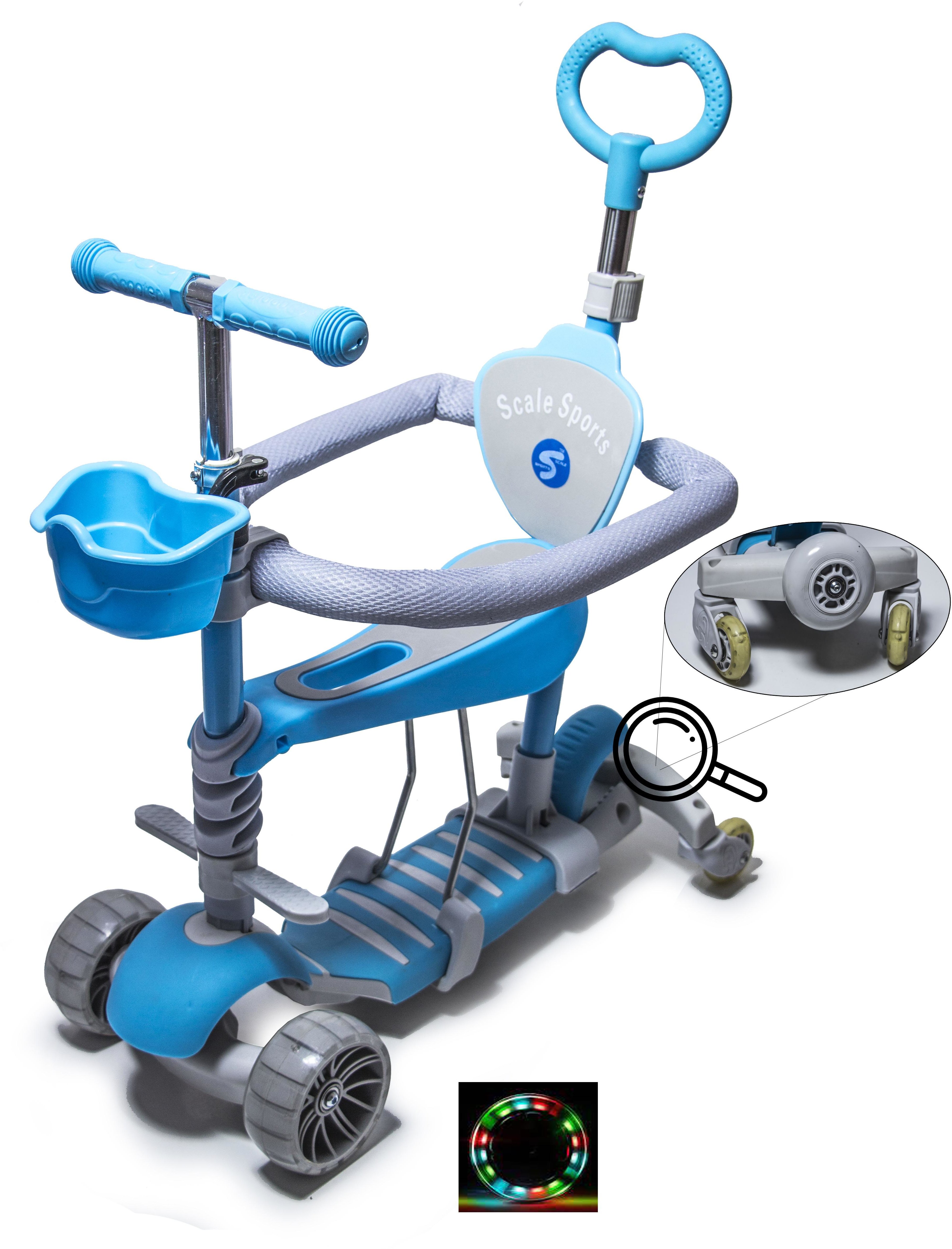 

Самокат Scale Sports Smart 5 в 1 Full Голубой (1713425460)