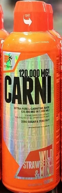 

Extrifit Carni Liquid 120000 1000 ml /100 servings/ Wild Strawberry & Mint