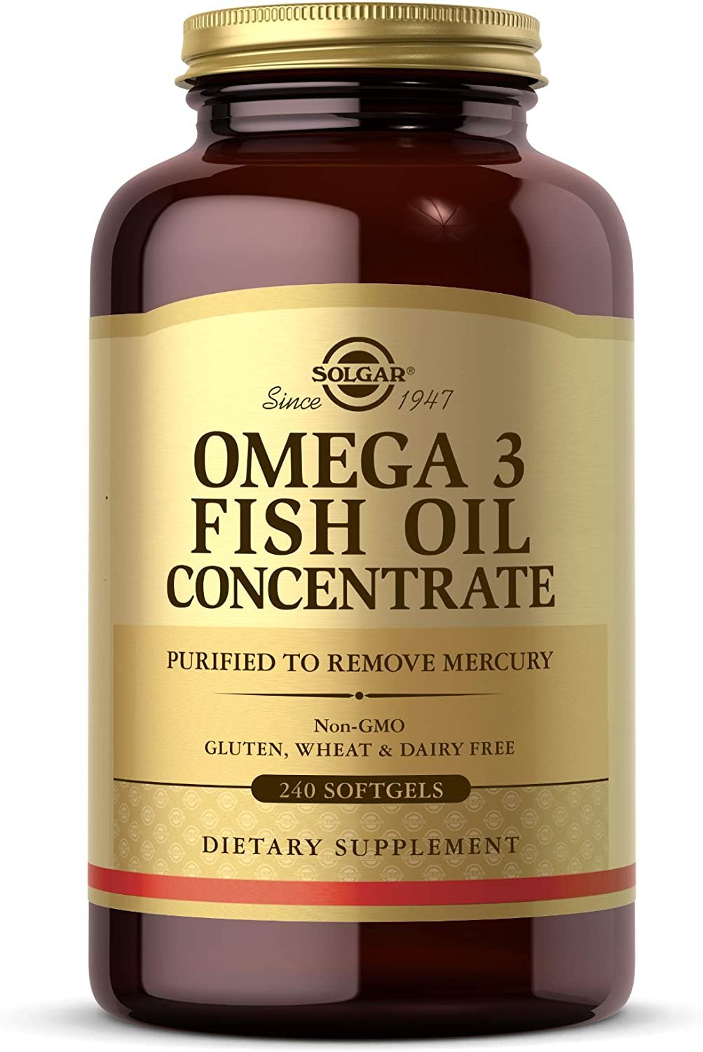 Акція на Solgar Omega-3 Fish Oil Concentrate, 240 Softgels від Y.UA