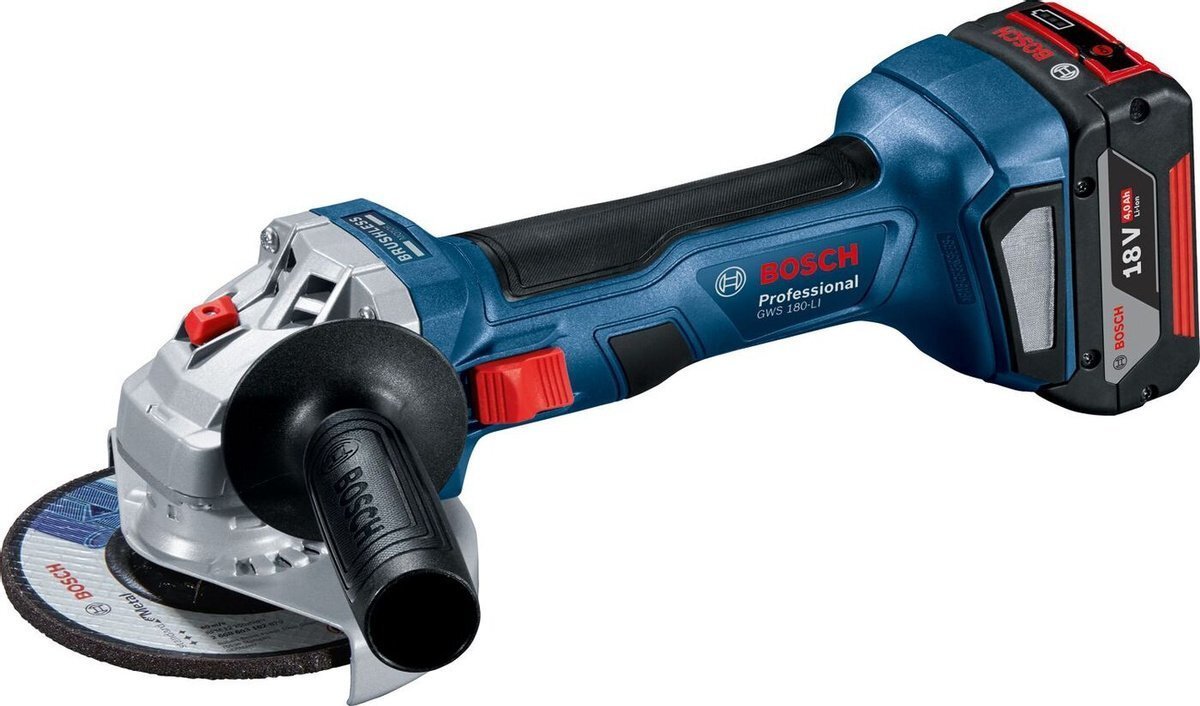 

Болгарка (угловая шлифмашина) Bosch Gws 180-Li (06019H9025)