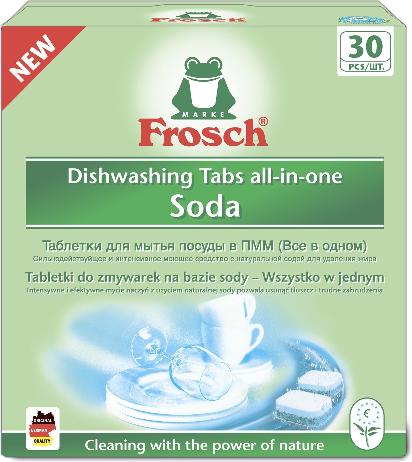 Акція на Таблетки для посудомийних машин Frosch Сода 30 шт (4009175191908) від Stylus