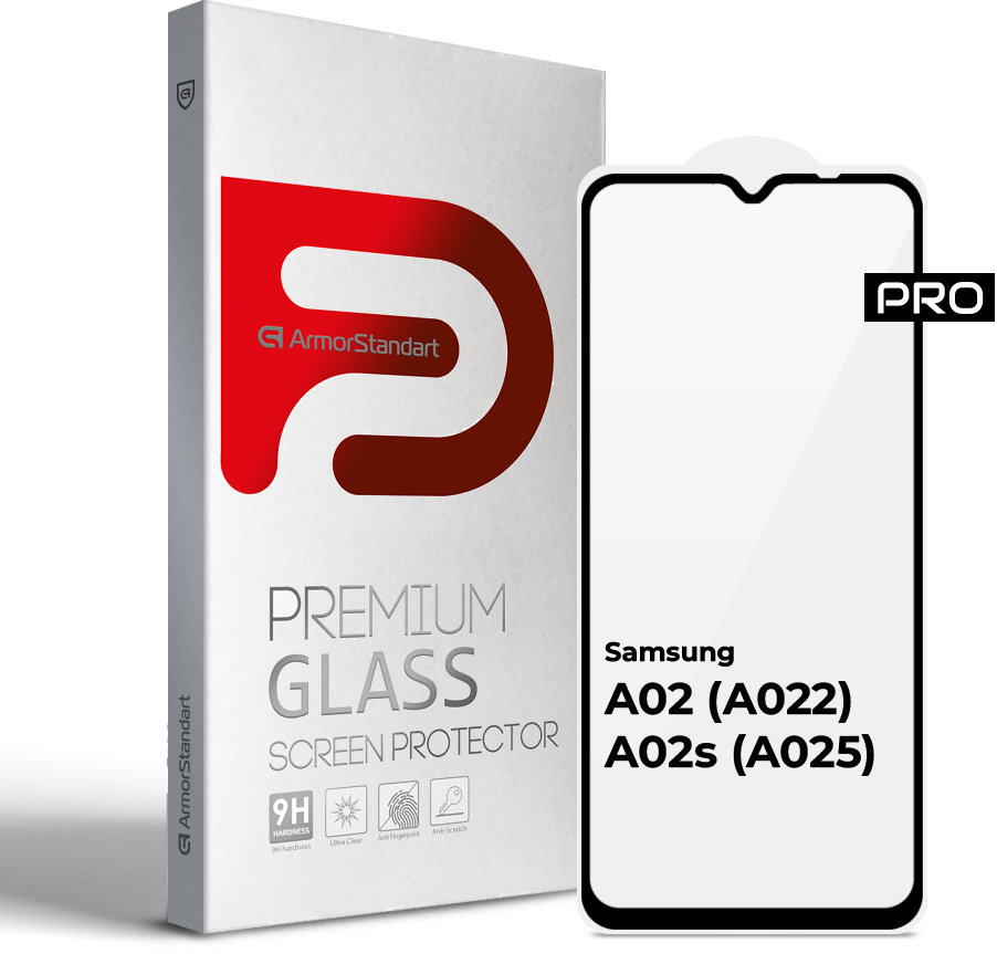 

ArmorStandart Tempered Glass Pro Black for Samsung A022 Galaxy A02 / A025 Galaxy A02s (ARM58384)