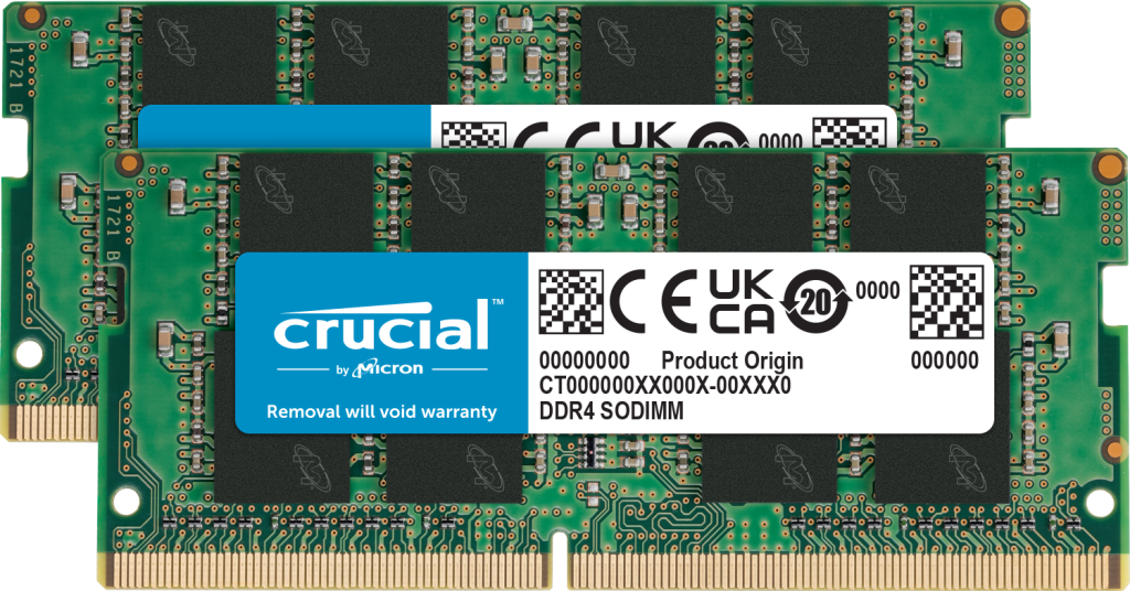 Акція на Crucial 32 Gb (2x16GB) SO-DIMM DDR4 3200 MHz (CT2K16G4SFRA32A) від Stylus