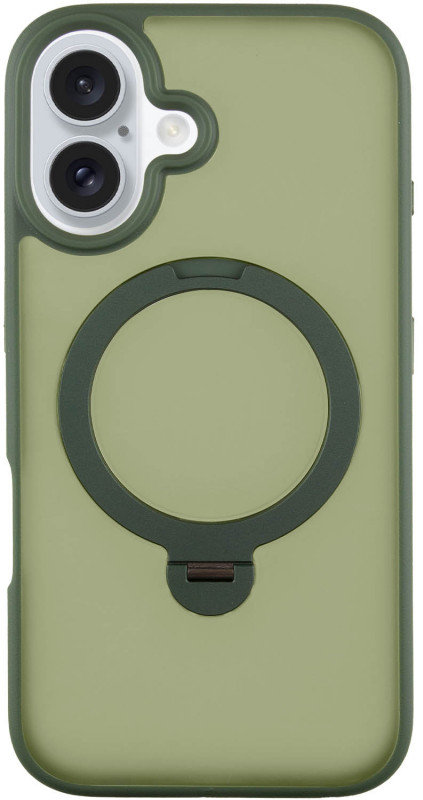 

Mobile Case Metal Buttons with MagSafe Hq Ring Green для iPhone 16