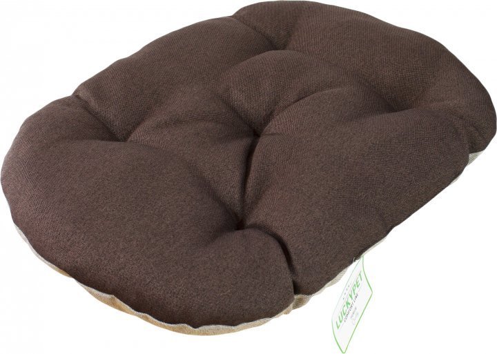 Акція на Лежак-подушка Lucky Pet №1 Морфей для собак коричневий 40х50 см (215396) від Y.UA