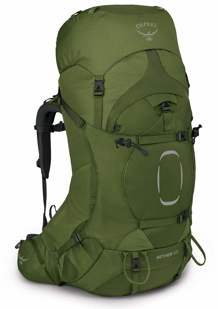 Акція на Рюкзак туристический Osprey Aether 65 S21 Garlic Mustard Green S/M хаки (009.2400) від Stylus