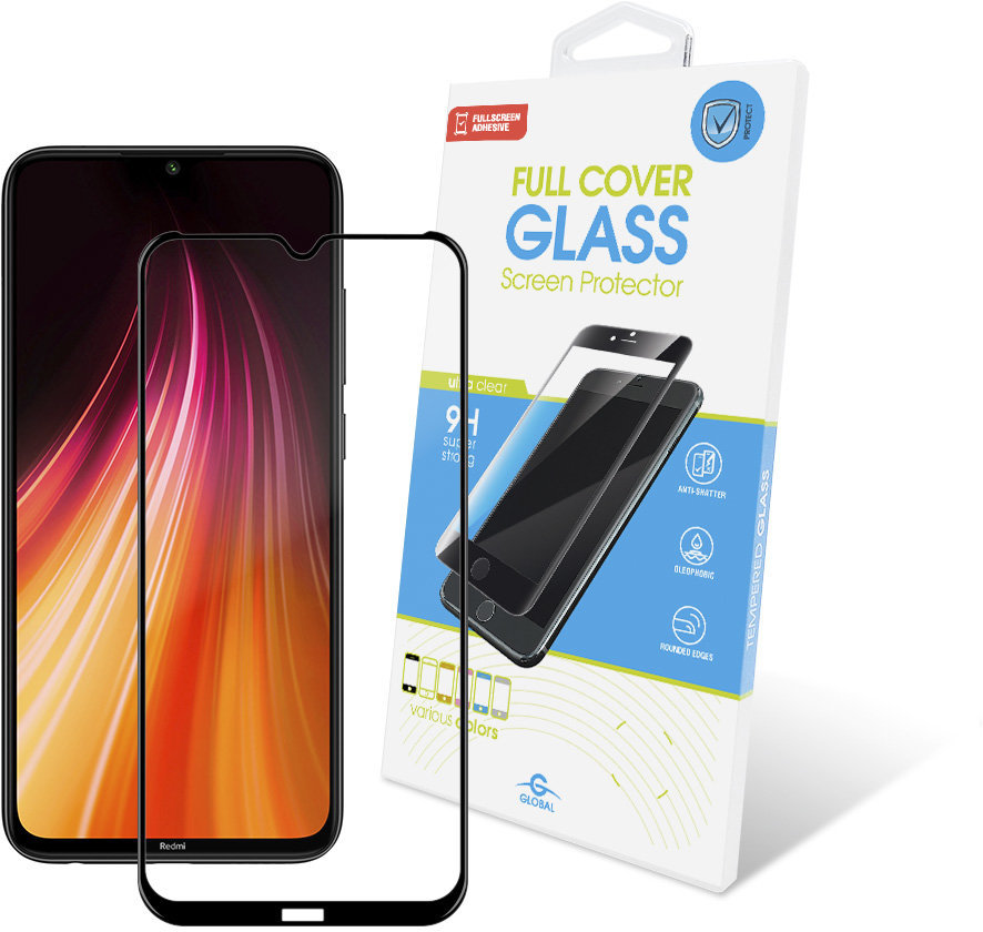 

Global Tempered Glass Full Glue Black for Xiaomi Redmi Note 8 / Note 8 2021