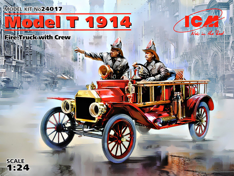 

Американский пожарный автомобиль Icm Model T 1914 г. с экипажем