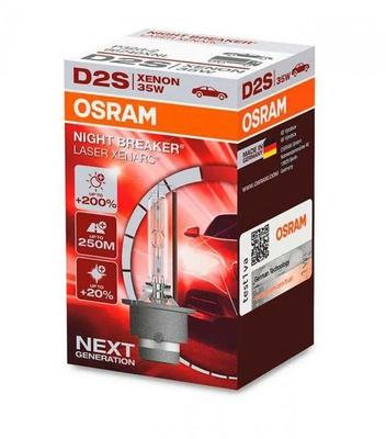 Акція на Ксенонова лампа Osram D2S 66240XNL Night Breaker Laser + 200% від Y.UA