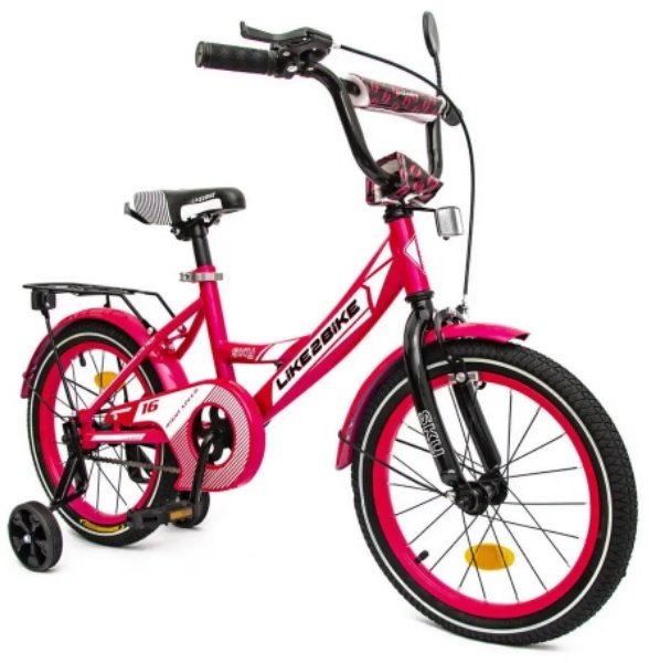 Акция на Велосипед подростковый 2-х колесный 16'' 211603 (RL7T) Like2bike Sky, розовый, рама сталь, со звонком от Stylus