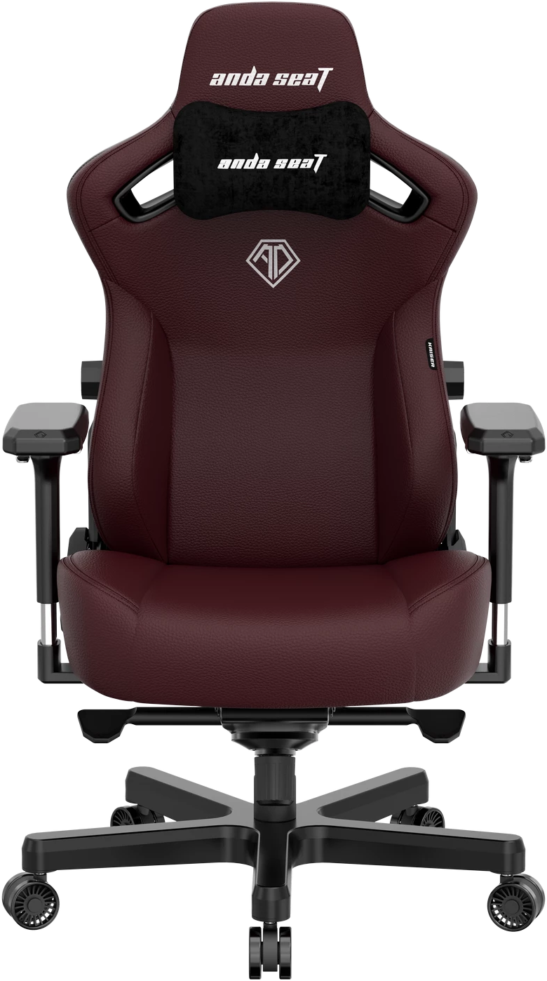 Акція на Кресло игровое Anda Seat Kaiser 3 Size L Maroon (AD12YDC-L-01-A-PV/C) від Stylus