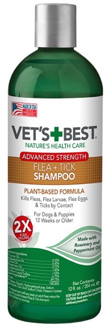 Акція на Шампунь VET`S Best Flea&Tick Shampoo від комах для собак 355 мл (vb10608) від Y.UA
