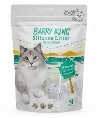 Акция на Наповнювач силікагелевий Barry King Natural для котячого туалету 5л/2.1кг (BK-14508) от Y.UA