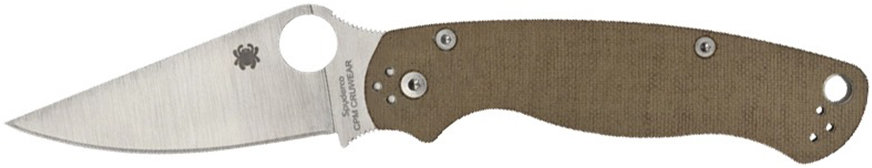 Акція на Spyderco Para Military 2 Brown Micarta Cpm Cru-Wear (C81MPCW2) від Stylus