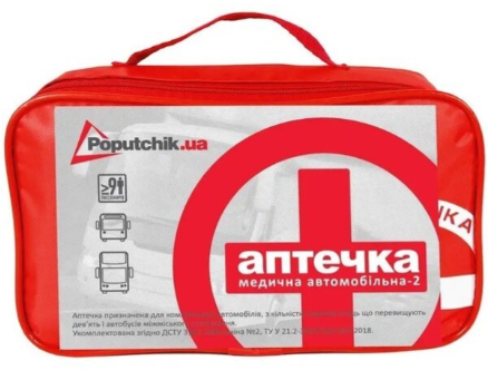 

Аптечка автомобильная Poputchik согласно ТУ (02-028-М)