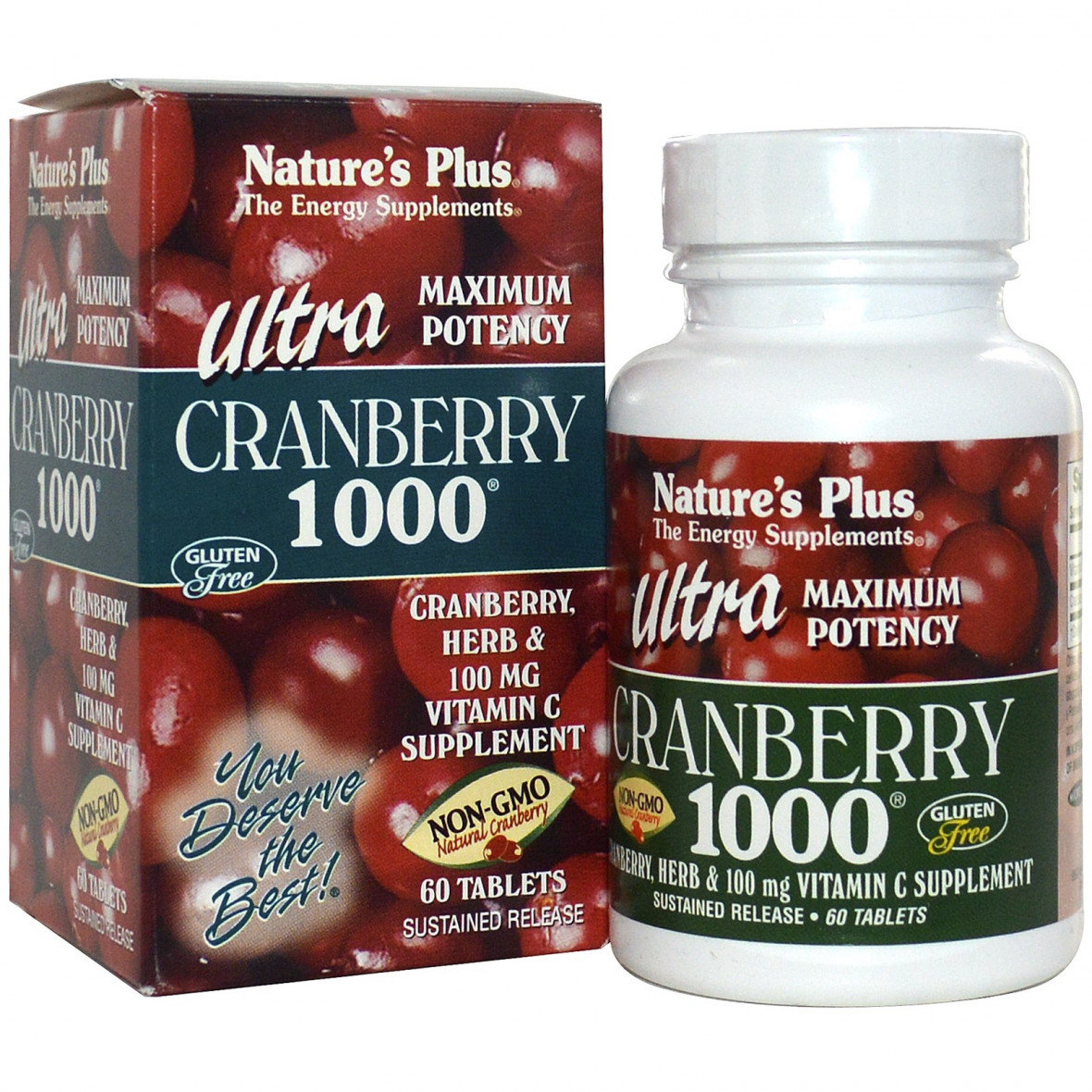 

Natures Plus Ultra Cranberry 1000 90 tabs Ультра журавлина