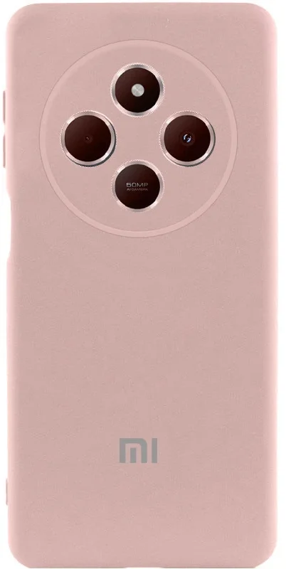 

Lakshmi Premium Silicone Case with Logo Full Camera Pink Sand for Xiaomi Redmi 14C / Poco C75